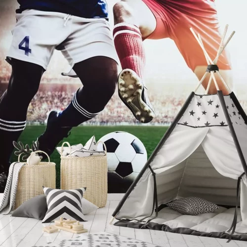 Sticker Zwei Spieler kämpfen hart um den Ball