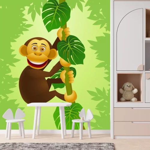 Sticker Schimpansen cartoon