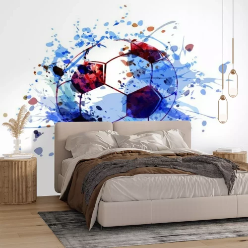 Sticker Bunte Kugel im Flug