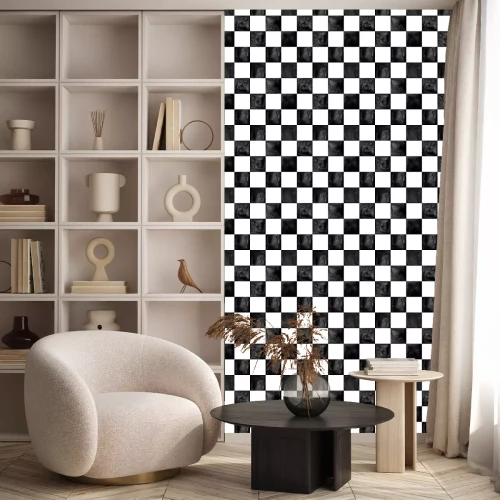 Tapete Modischer karierter Musterhintergrund