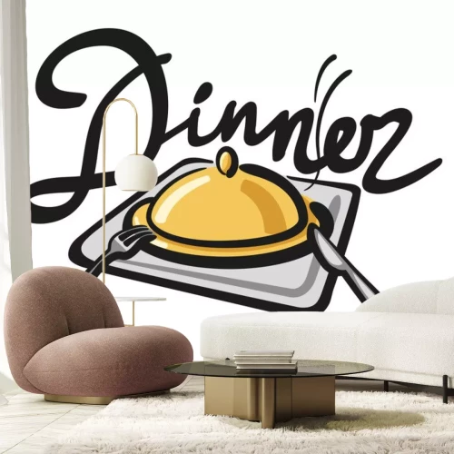 Sticker Abendessen Handschrift