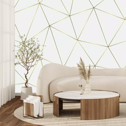 Sticker Goldener geometrischer Hintergrund