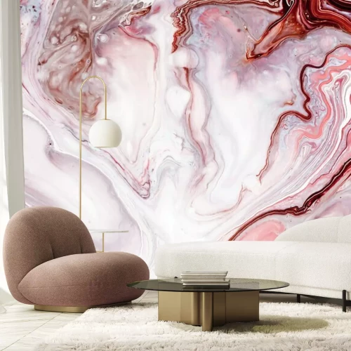 Fototapete Milchrosa Marmormuster