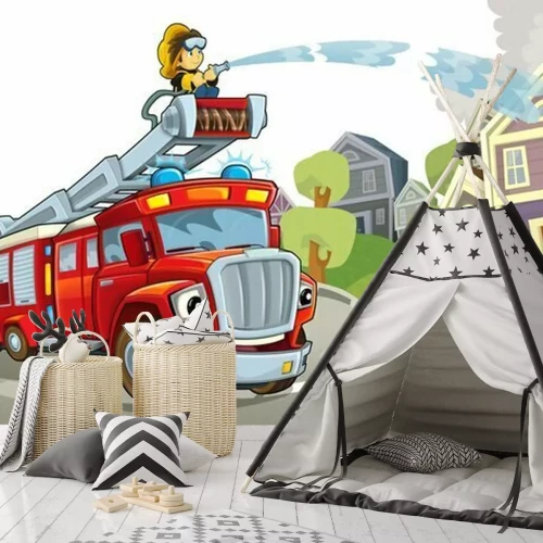 Sticker Das Feuerwehrauto