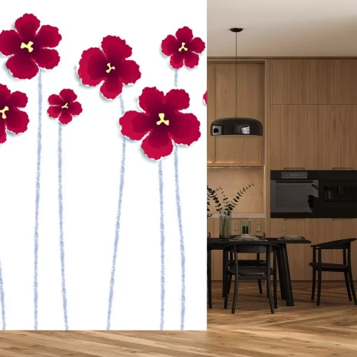 Sticker Papierblumen