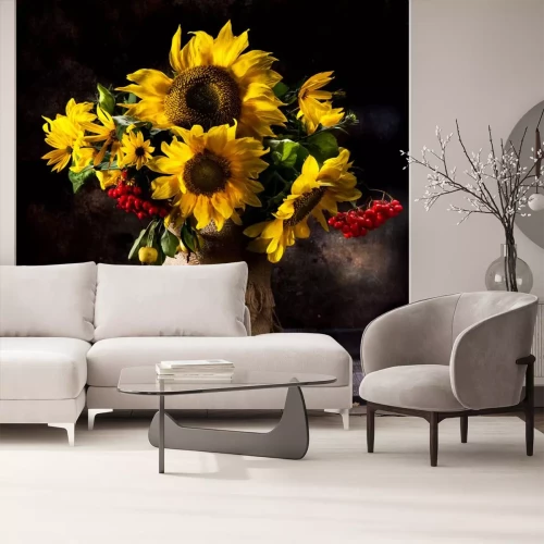 Sticker Stilleben mit Sonnenblumen