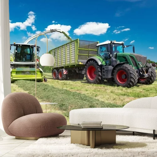 Fototapete Landmaschinen bei der Heuerte | 8955