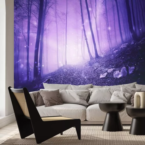 Fototapete Magischer kühler Wald