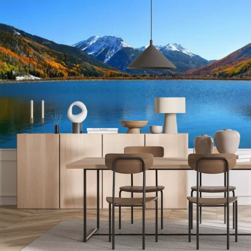 Fototapete Herbstliches Bergpanorama