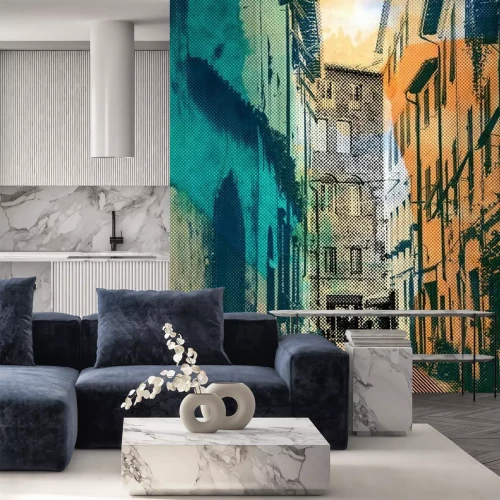 Sticker Stadt Lucca, Postkarte