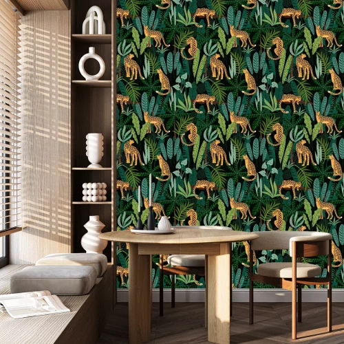 Tapete Wildes Dickicht des Dschungels