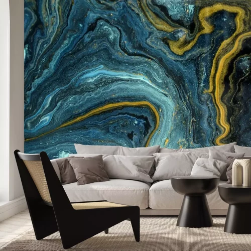 Fototapete Ein galaktisches Muster auf Marmor