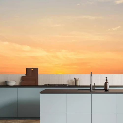 Fototapete Panorama des Himmels mit Sonnenstrahlen