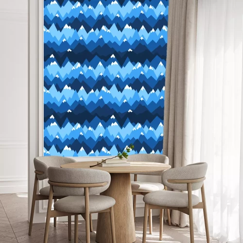 Tapete Hohe Berggipfel im Winter