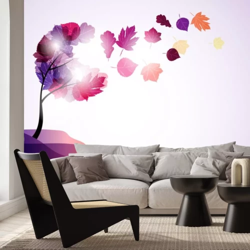 Sticker Valentine Baum, abstrakten Hintergrund