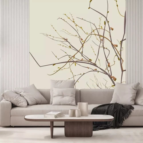 Sticker Herbst toten Ästen