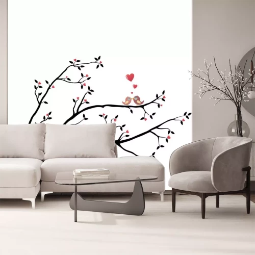 Sticker Vögel in der Liebe