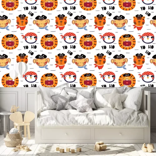 Tapete Besatzung eines Piratenschiffes