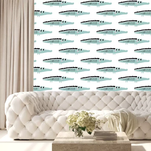 Tapete Märchenkrokodile