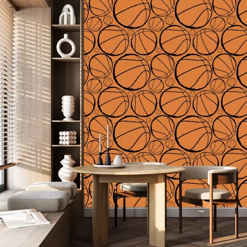 Tapete Basketball nahtlose Muster