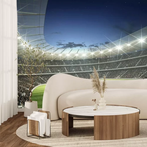 Fototapete Stadion 3D am Abend