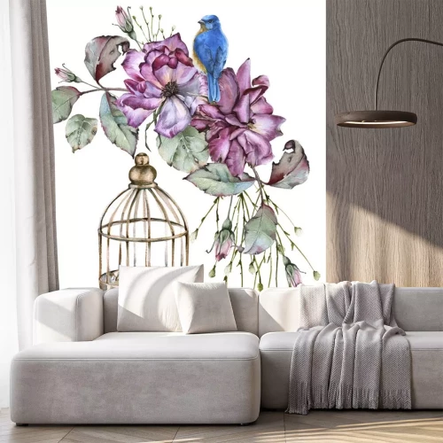 Sticker Schäbiger schicker blauer Vogel