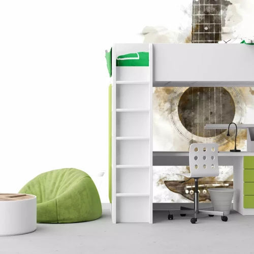 Fototapete Abstrakte Gitarre Aquarell