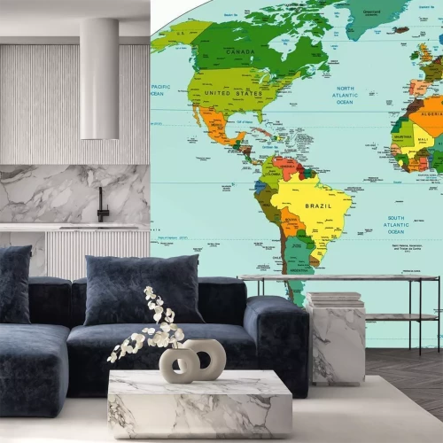 Sticker The Americas Erde Karte kontinent