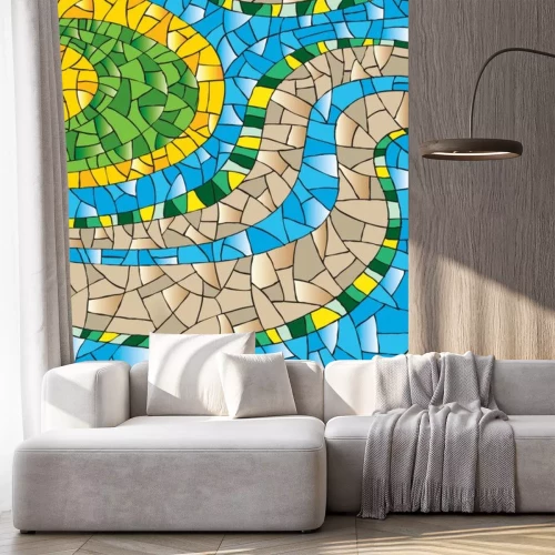 Sticker bunte abstrakte Mosaik Hintergrund