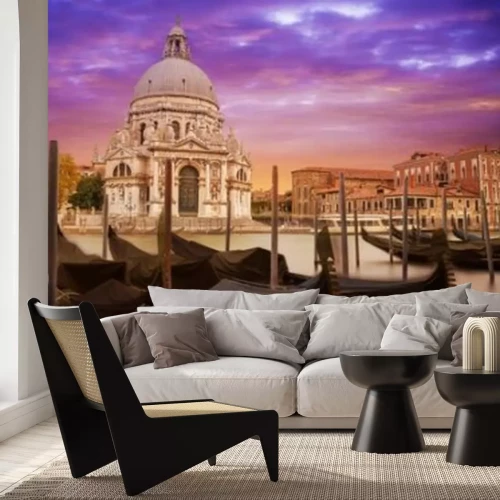 Fototapete Gondeln zu Füßen der Basilika Santa Maria della Salute