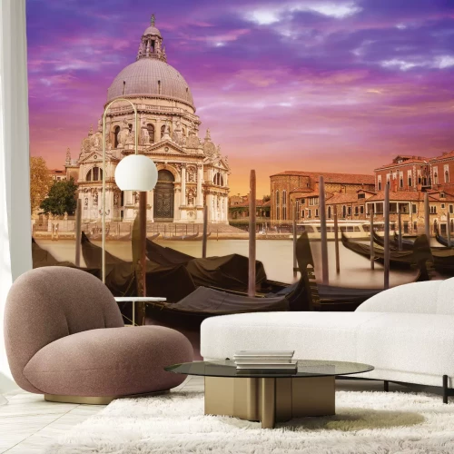 Fototapete Gondeln zu Füßen der Basilika Santa Maria della Salute