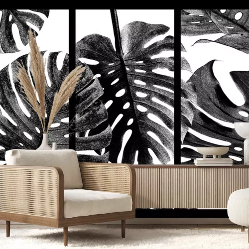 Sticker Ein Triptychon mit einem Monster