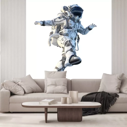 Sticker Astronaut im Raumanzug detaillierte realistische Grafik