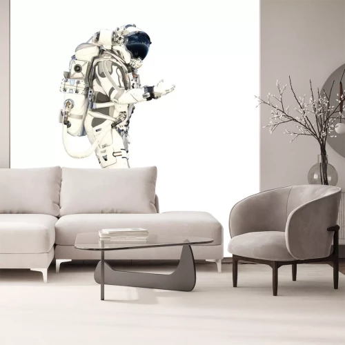 Sticker Astronaut im Raumanzug streckt seine Hand aus Grafik