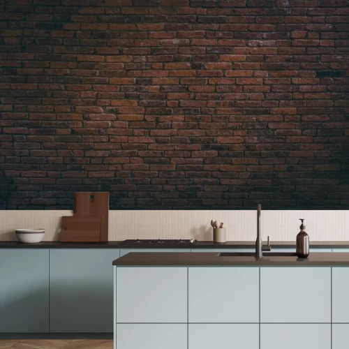 Fototapete Braune Backsteinmauer