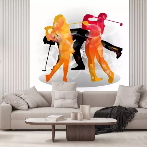 Sticker golf silhouette