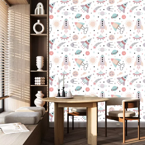 Tapete Cosmos seamless pattern for children