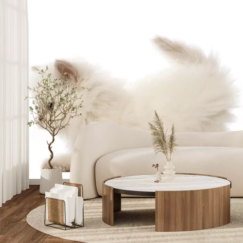 Sticker Haustiere Katze streckt sich