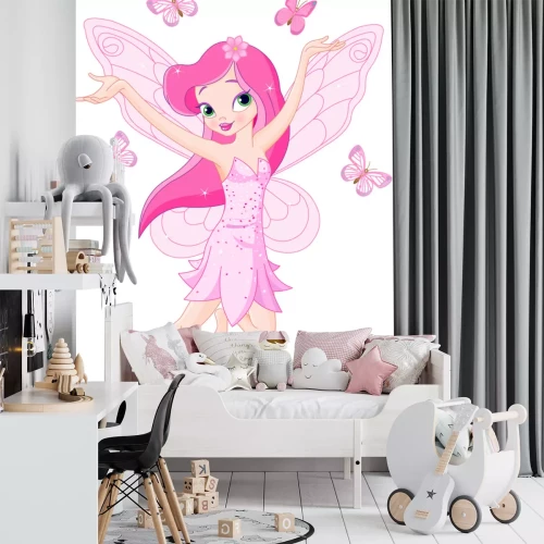 Sticker Nette rosa Frühlingsfee