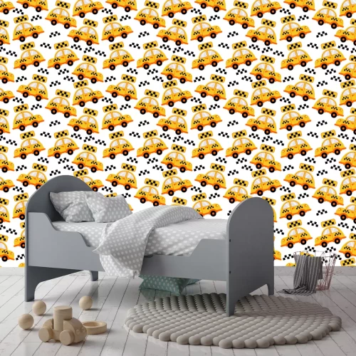 Tapete Gelbe Märchentaxis