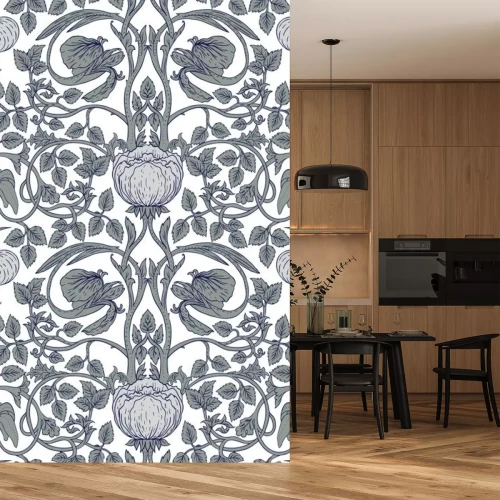 Sticker Blumenschmuck in Vintage-Ästhetik