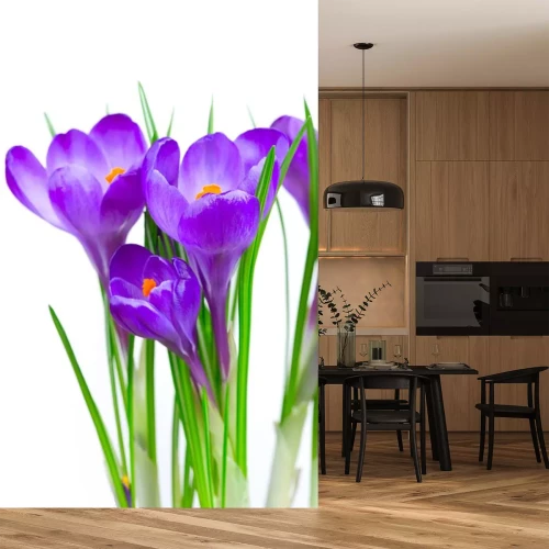 Sticker Violette Blumen 3d