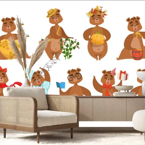 Sticker Set mit verschiedenen Bärchen