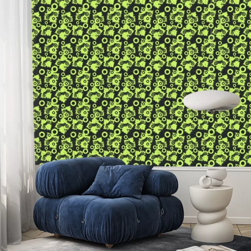 Tapete Motorcycles on grunge background. Seamless pattern