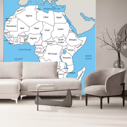 Sticker Afrika - Vektor-Karte