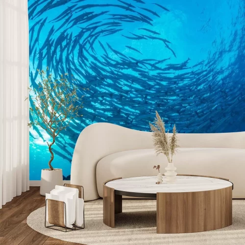 Fototapete Tropische Fische im Schwarm