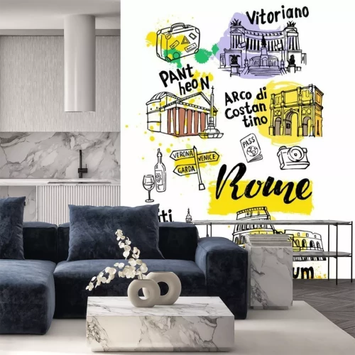 Sticker Rome Landmark Vector