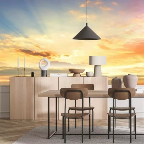 Fototapete Himmel im Licht der untergehenden Sonne