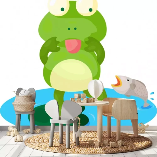 Sticker niedlichen Frosch