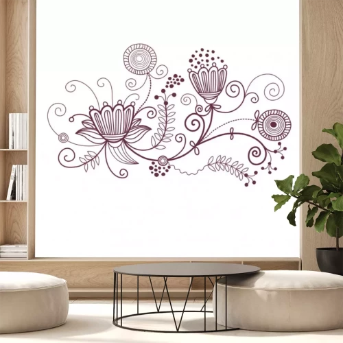 Sticker floral background